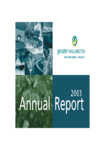 Greater Wellington Regional Council Annual Report 2003 preview