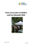 Parks Concession Guideline and Fee Schedule 2020 preview