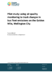 Pilot study: using air quality monitoring to track changes in bus fleet emissions on the Golden Mile, Wellington City preview