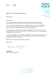 Letter from WRC in response to Regional Trains Feasibility Study preview