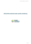 Recreational water quality monitoring 2023/24 preview