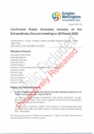 Proactively Released Confirmed Public Excluded minutes of the Extraordinary Council meeting on 20 March 2025 preview