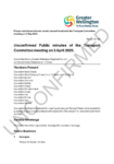 Unconfirmed Public Minutes of the Transport Committee meeting on 3 April 2025 preview