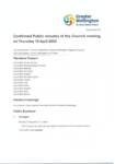 Confirmed Public minutes of the Council meeting on Thursday 10 April 2025 preview