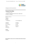 Transport Committee 8 May 2025 Order Paper preview