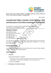 Unconfirmed Public minutes of the Finance, Risk and Assurance Committee meeting on 13 May 2025 preview