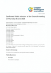 Confirmed Public minutes of Council meeting on Thursday 26 June 2025 preview