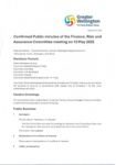Confirmed Public Minutes of the FRAC meeting on 13 May 2025 preview