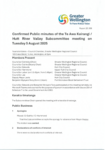 Confirmed Public minutes of the Te Awa Kairangi Hutt Valley Subcommittee meeting on Tuesday 5 August 2025 preview