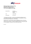 Wellington Regional Stadium Trust Statement of Trustees Intent For the year ending 30 June 2026 preview