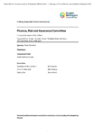 Finance Risk and Assurance Committee 30 September 2025 Order Paper preview