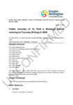 Unconfirmed Public minutes of Te Tiriti o Waitangi Komiti meeting on 26 August 2025 preview