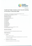 Confirmed Public minutes of the Council meeting on Thursday 11 December 2025 preview