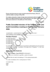 Unconfirmed Public Excluded minutes of the Finance, Risk and Audit Committee meeting on Thursday 24 February  2026 preview